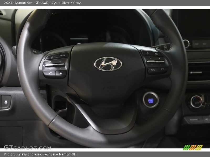 Cyber Silver / Gray 2023 Hyundai Kona SEL AWD