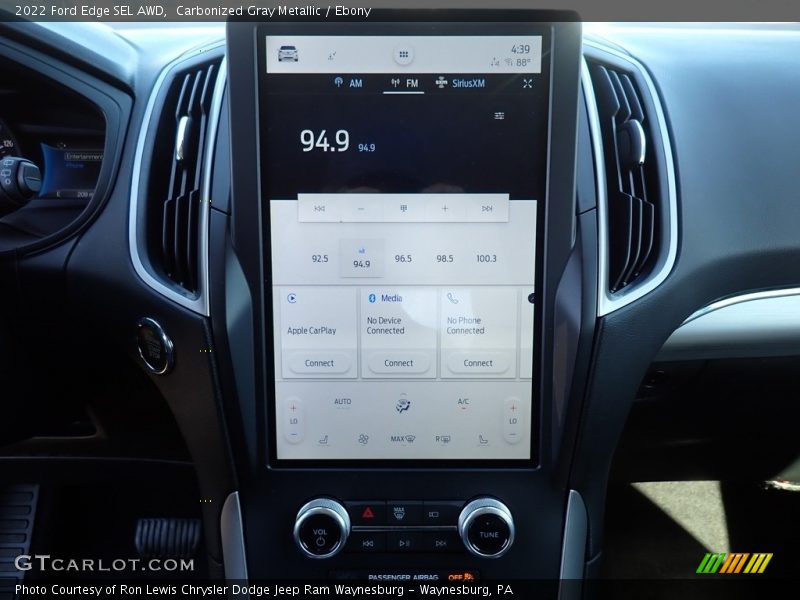 Carbonized Gray Metallic / Ebony 2022 Ford Edge SEL AWD