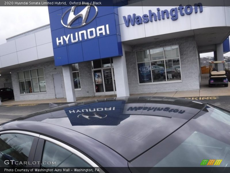 Oxford Blue / Black 2020 Hyundai Sonata Limited Hybrid