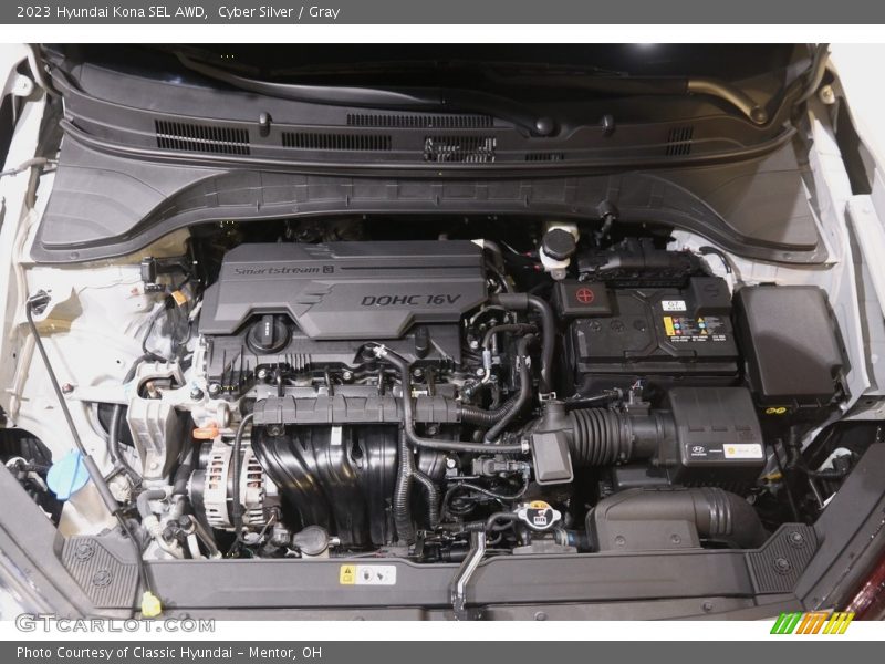 Cyber Silver / Gray 2023 Hyundai Kona SEL AWD