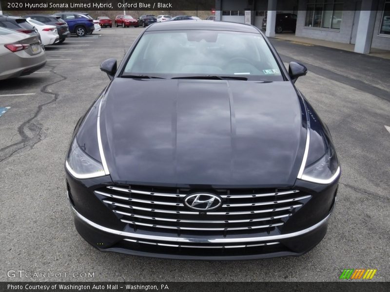 Oxford Blue / Black 2020 Hyundai Sonata Limited Hybrid