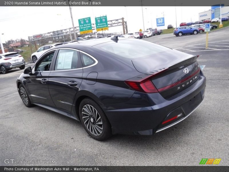 Oxford Blue / Black 2020 Hyundai Sonata Limited Hybrid