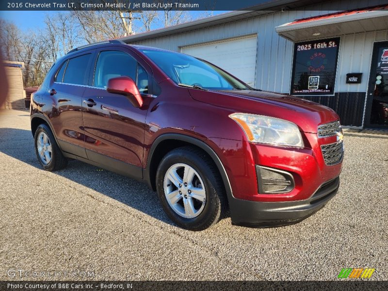 Crimson Metallic / Jet Black/Light Titanium 2016 Chevrolet Trax LT