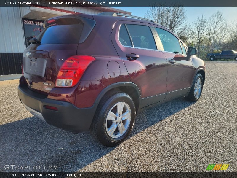 Crimson Metallic / Jet Black/Light Titanium 2016 Chevrolet Trax LT