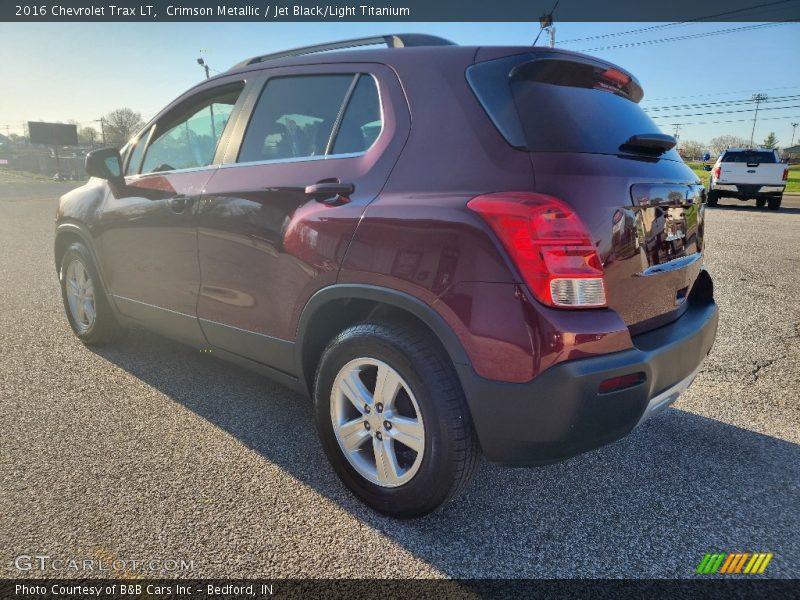 Crimson Metallic / Jet Black/Light Titanium 2016 Chevrolet Trax LT