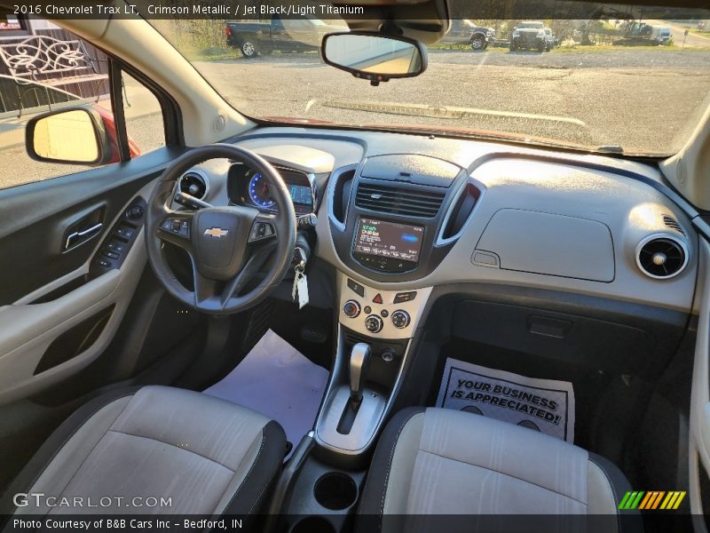 Crimson Metallic / Jet Black/Light Titanium 2016 Chevrolet Trax LT