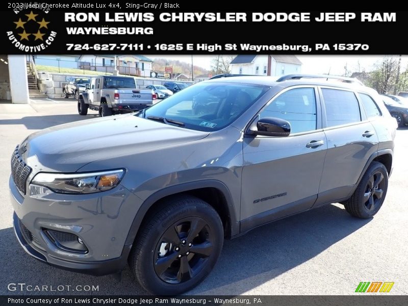 Sting-Gray / Black 2023 Jeep Cherokee Altitude Lux 4x4
