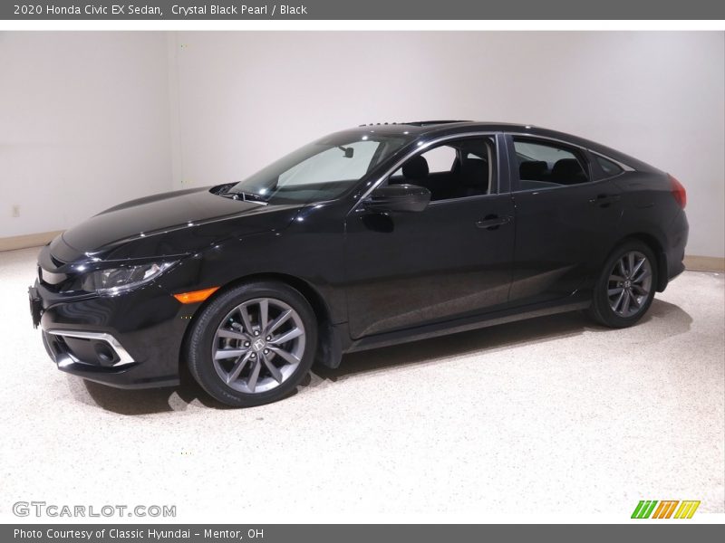 Crystal Black Pearl / Black 2020 Honda Civic EX Sedan
