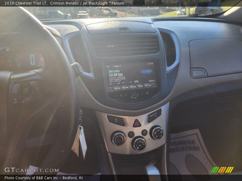 Crimson Metallic / Jet Black/Light Titanium 2016 Chevrolet Trax LT