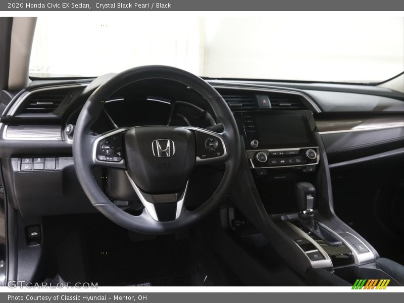 Crystal Black Pearl / Black 2020 Honda Civic EX Sedan