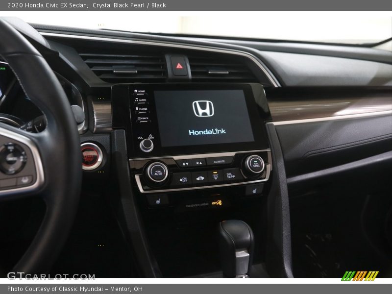 Crystal Black Pearl / Black 2020 Honda Civic EX Sedan