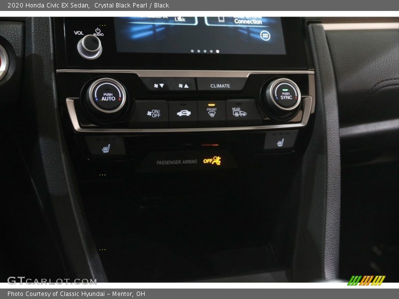 Crystal Black Pearl / Black 2020 Honda Civic EX Sedan