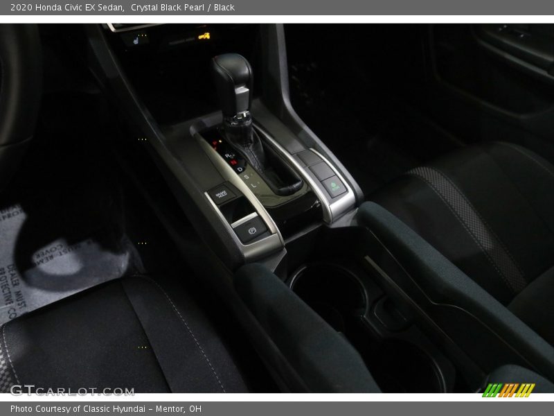 Crystal Black Pearl / Black 2020 Honda Civic EX Sedan