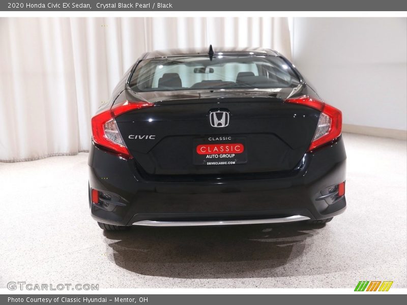 Crystal Black Pearl / Black 2020 Honda Civic EX Sedan