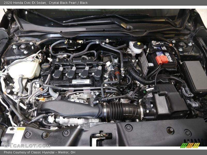 Crystal Black Pearl / Black 2020 Honda Civic EX Sedan