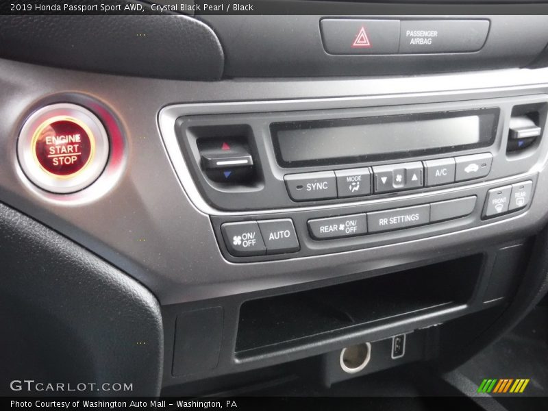 Crystal Black Pearl / Black 2019 Honda Passport Sport AWD