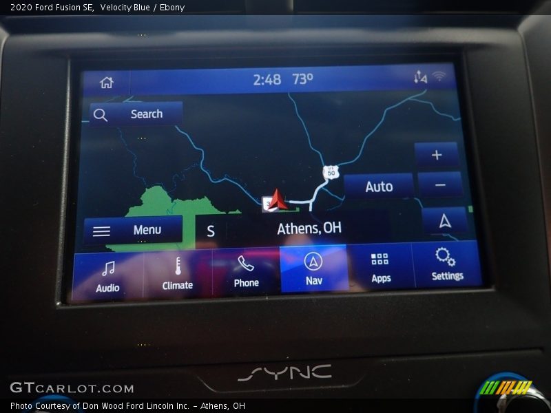 Velocity Blue / Ebony 2020 Ford Fusion SE