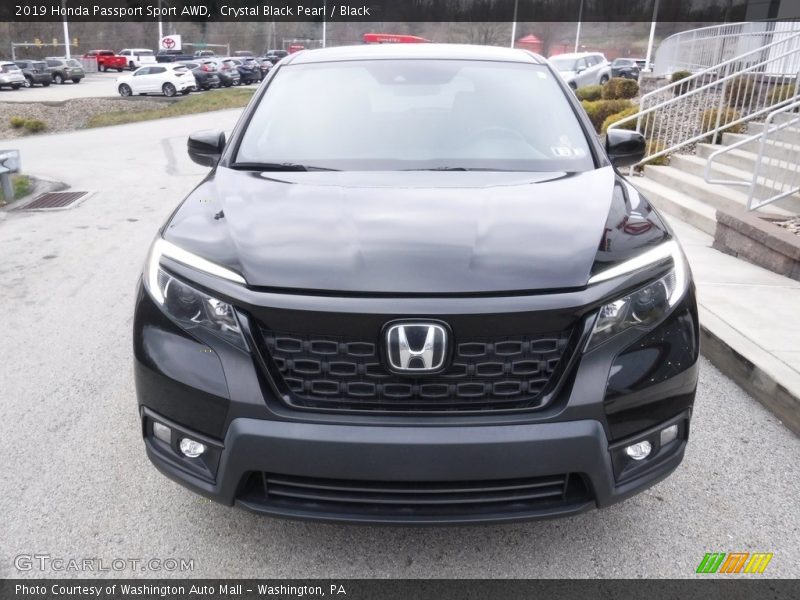 Crystal Black Pearl / Black 2019 Honda Passport Sport AWD