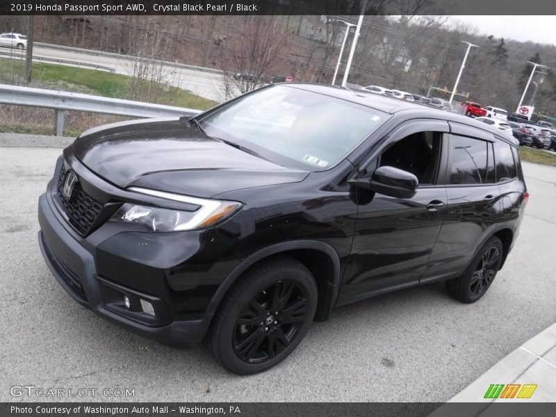 Crystal Black Pearl / Black 2019 Honda Passport Sport AWD