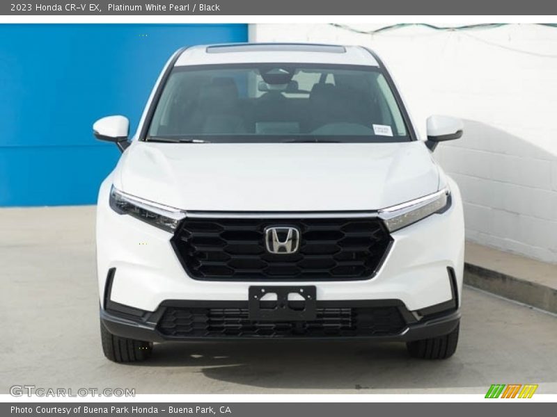 Platinum White Pearl / Black 2023 Honda CR-V EX