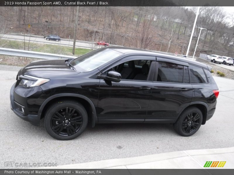 Crystal Black Pearl / Black 2019 Honda Passport Sport AWD