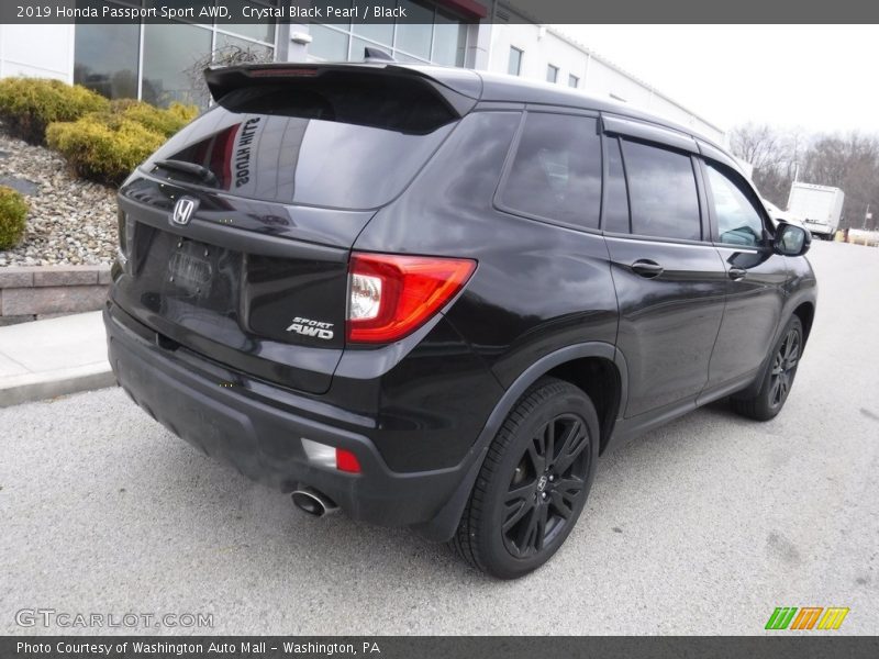 Crystal Black Pearl / Black 2019 Honda Passport Sport AWD