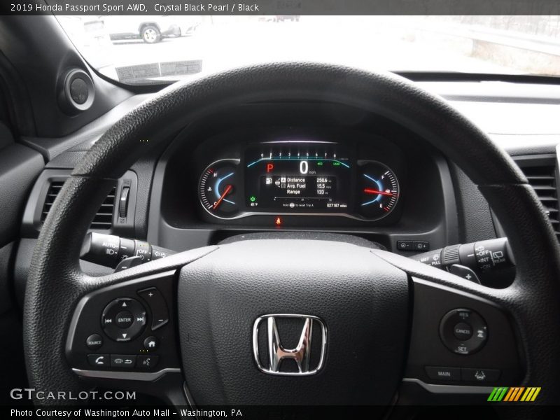 Crystal Black Pearl / Black 2019 Honda Passport Sport AWD