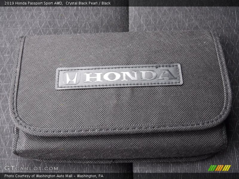 Crystal Black Pearl / Black 2019 Honda Passport Sport AWD