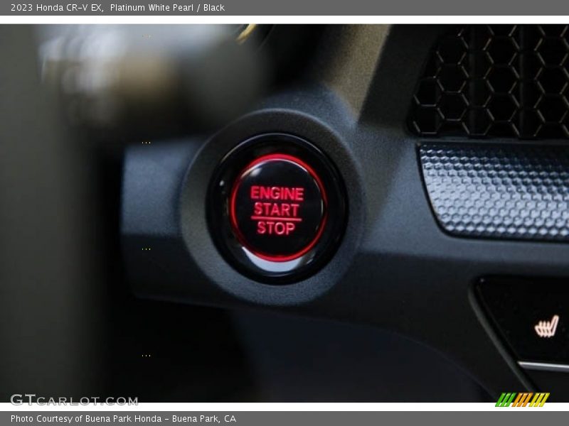 Platinum White Pearl / Black 2023 Honda CR-V EX