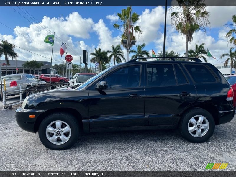 Black Obsidian / Gray 2005 Hyundai Santa Fe GLS 4WD