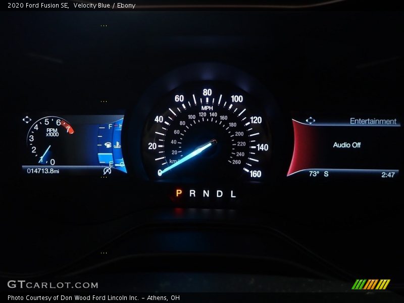 Velocity Blue / Ebony 2020 Ford Fusion SE