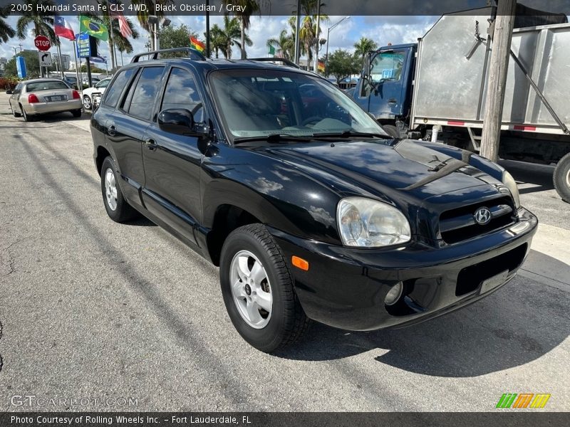 Black Obsidian / Gray 2005 Hyundai Santa Fe GLS 4WD