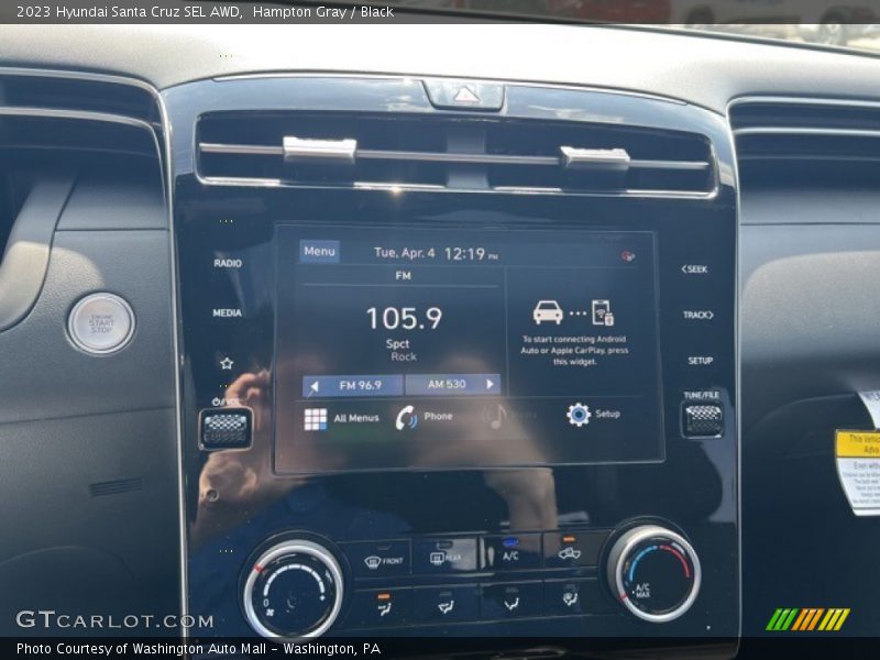 Hampton Gray / Black 2023 Hyundai Santa Cruz SEL AWD