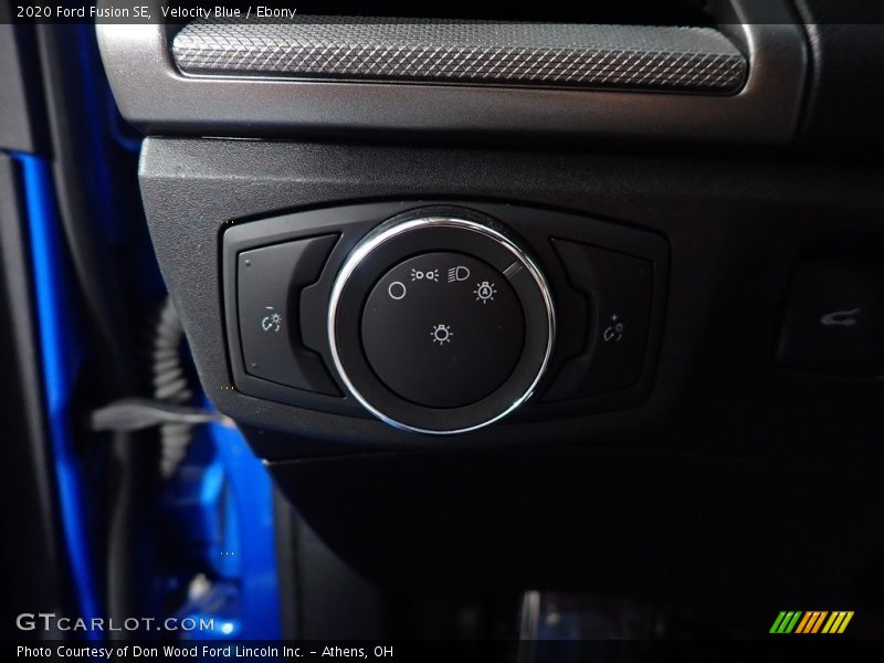 Velocity Blue / Ebony 2020 Ford Fusion SE