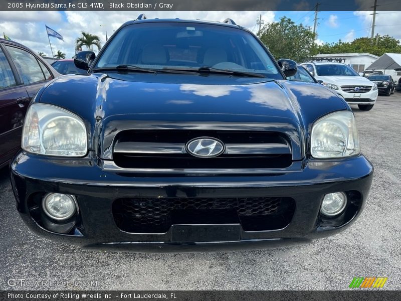 Black Obsidian / Gray 2005 Hyundai Santa Fe GLS 4WD