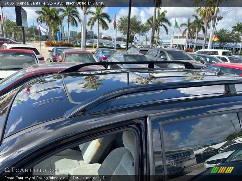 Black Obsidian / Gray 2005 Hyundai Santa Fe GLS 4WD