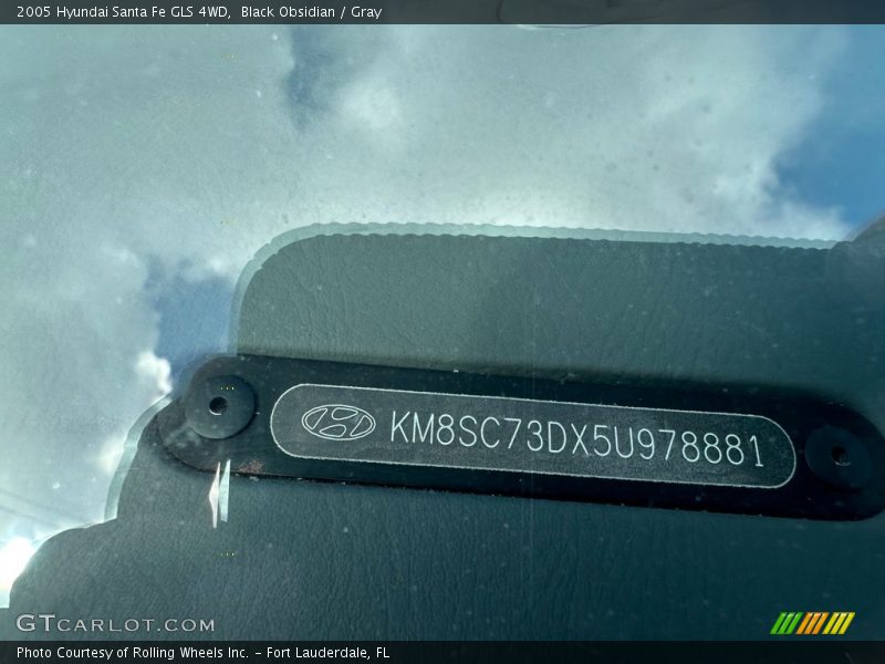 Black Obsidian / Gray 2005 Hyundai Santa Fe GLS 4WD