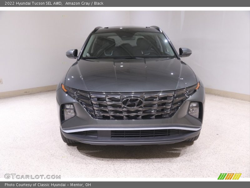 Amazon Gray / Black 2022 Hyundai Tucson SEL AWD
