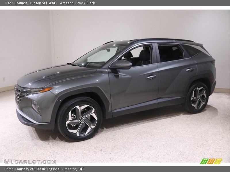Amazon Gray / Black 2022 Hyundai Tucson SEL AWD