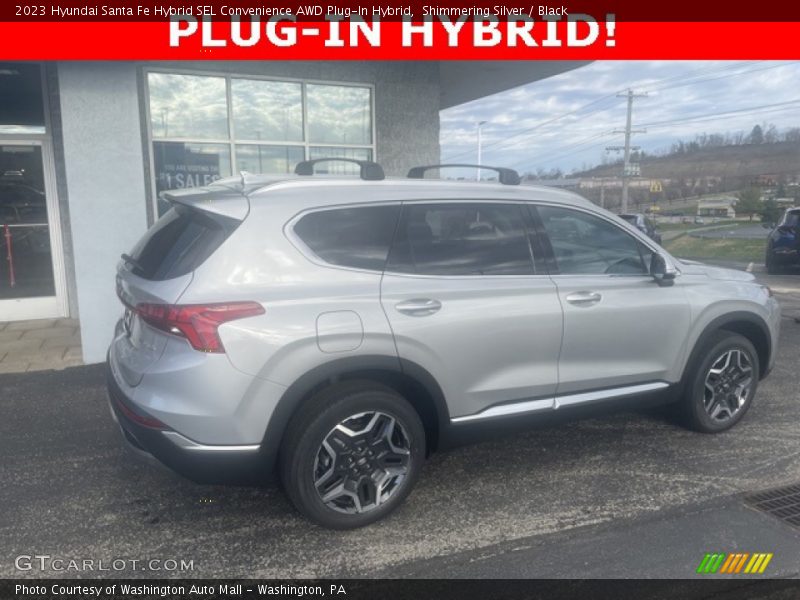 Shimmering Silver / Black 2023 Hyundai Santa Fe Hybrid SEL Convenience AWD Plug-In Hybrid