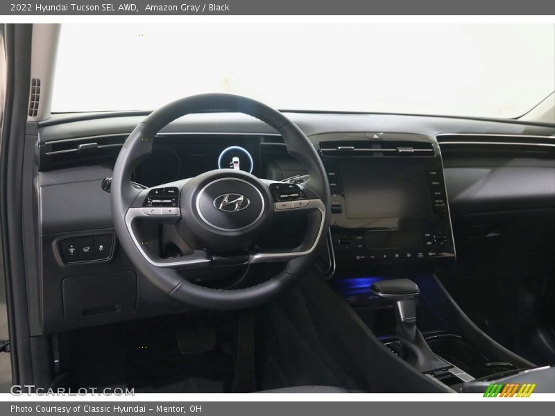 Amazon Gray / Black 2022 Hyundai Tucson SEL AWD