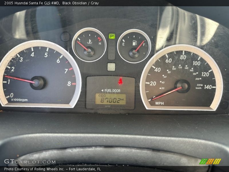 Black Obsidian / Gray 2005 Hyundai Santa Fe GLS 4WD