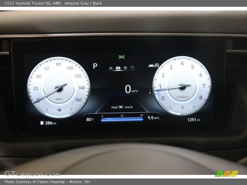 Amazon Gray / Black 2022 Hyundai Tucson SEL AWD