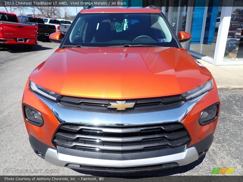 Vivid Orange Metallic / Jet Black 2023 Chevrolet TrailBlazer LT AWD