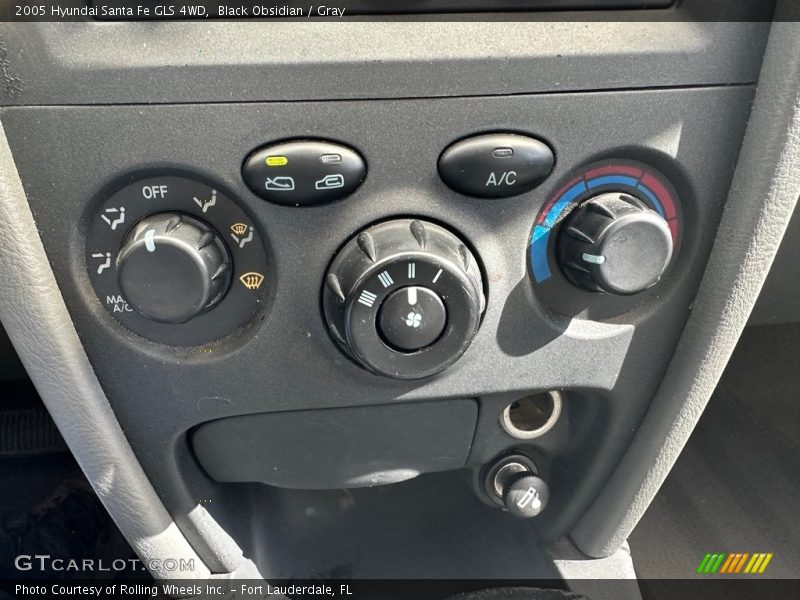 Black Obsidian / Gray 2005 Hyundai Santa Fe GLS 4WD