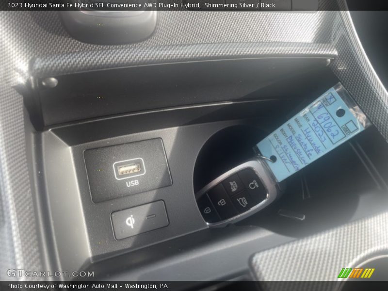 Shimmering Silver / Black 2023 Hyundai Santa Fe Hybrid SEL Convenience AWD Plug-In Hybrid