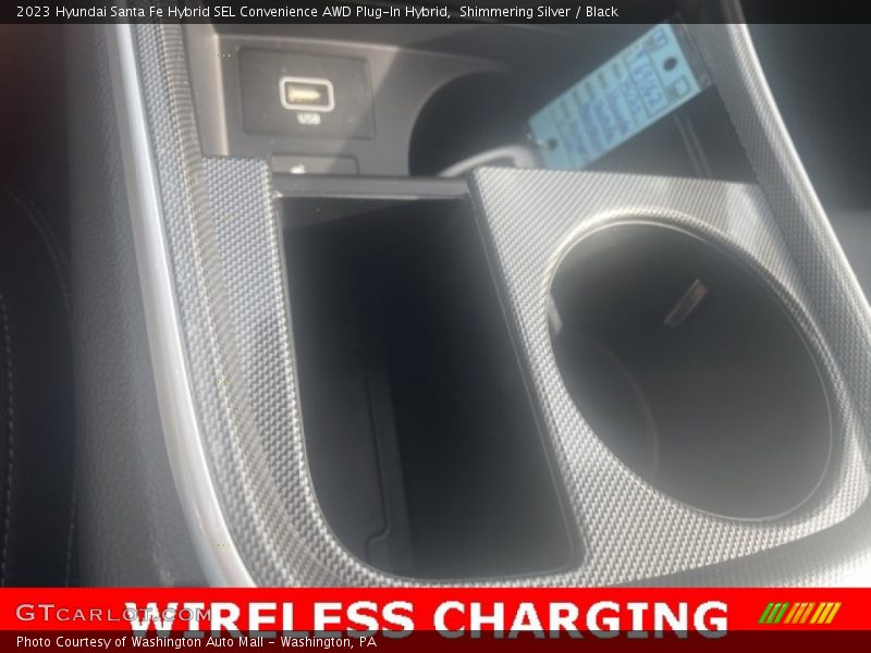 Shimmering Silver / Black 2023 Hyundai Santa Fe Hybrid SEL Convenience AWD Plug-In Hybrid