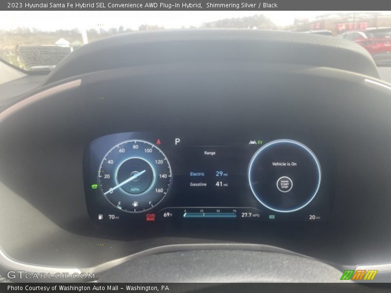 Shimmering Silver / Black 2023 Hyundai Santa Fe Hybrid SEL Convenience AWD Plug-In Hybrid