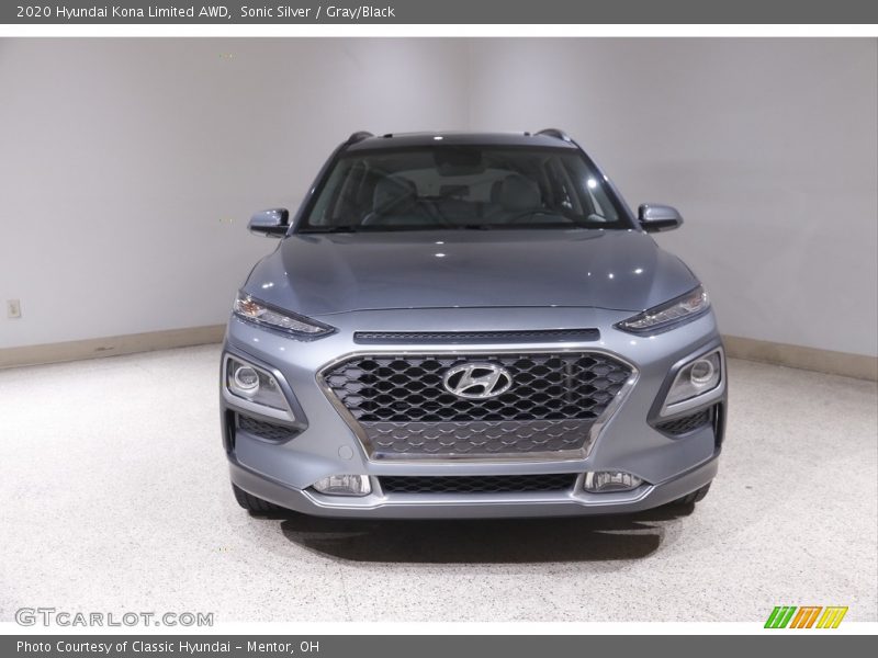 Sonic Silver / Gray/Black 2020 Hyundai Kona Limited AWD