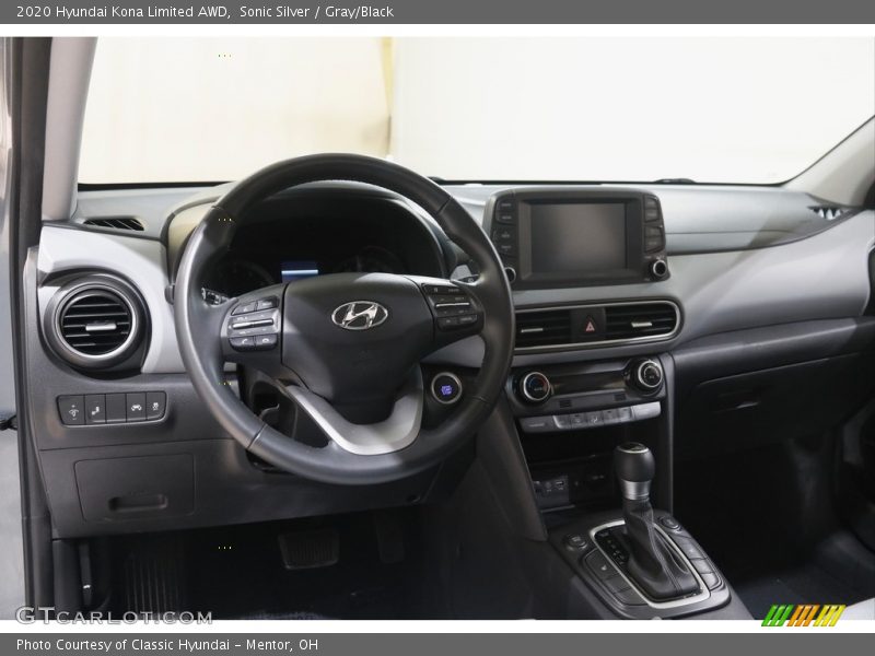 Sonic Silver / Gray/Black 2020 Hyundai Kona Limited AWD